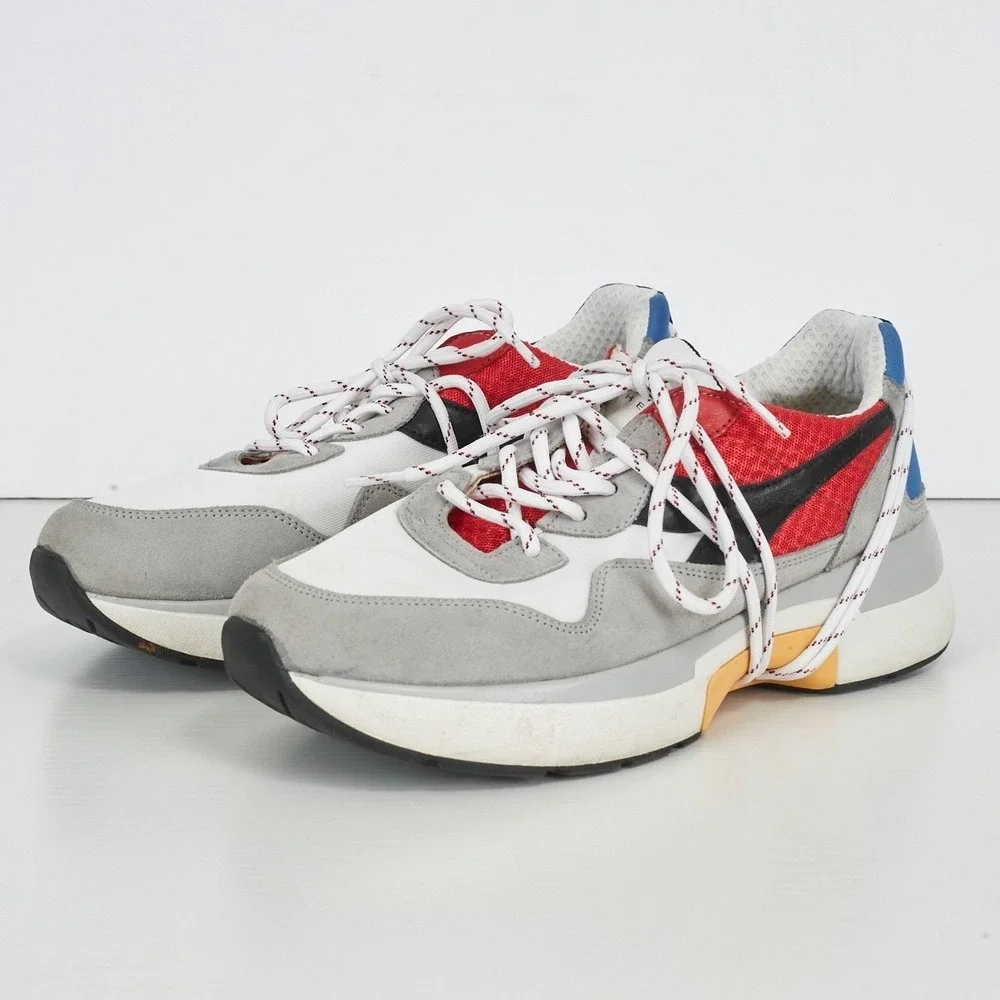 Diadora N9000 H Italia Mens 8.5 Multicolor Suede Mesh Retro 1990‎ Sneakers